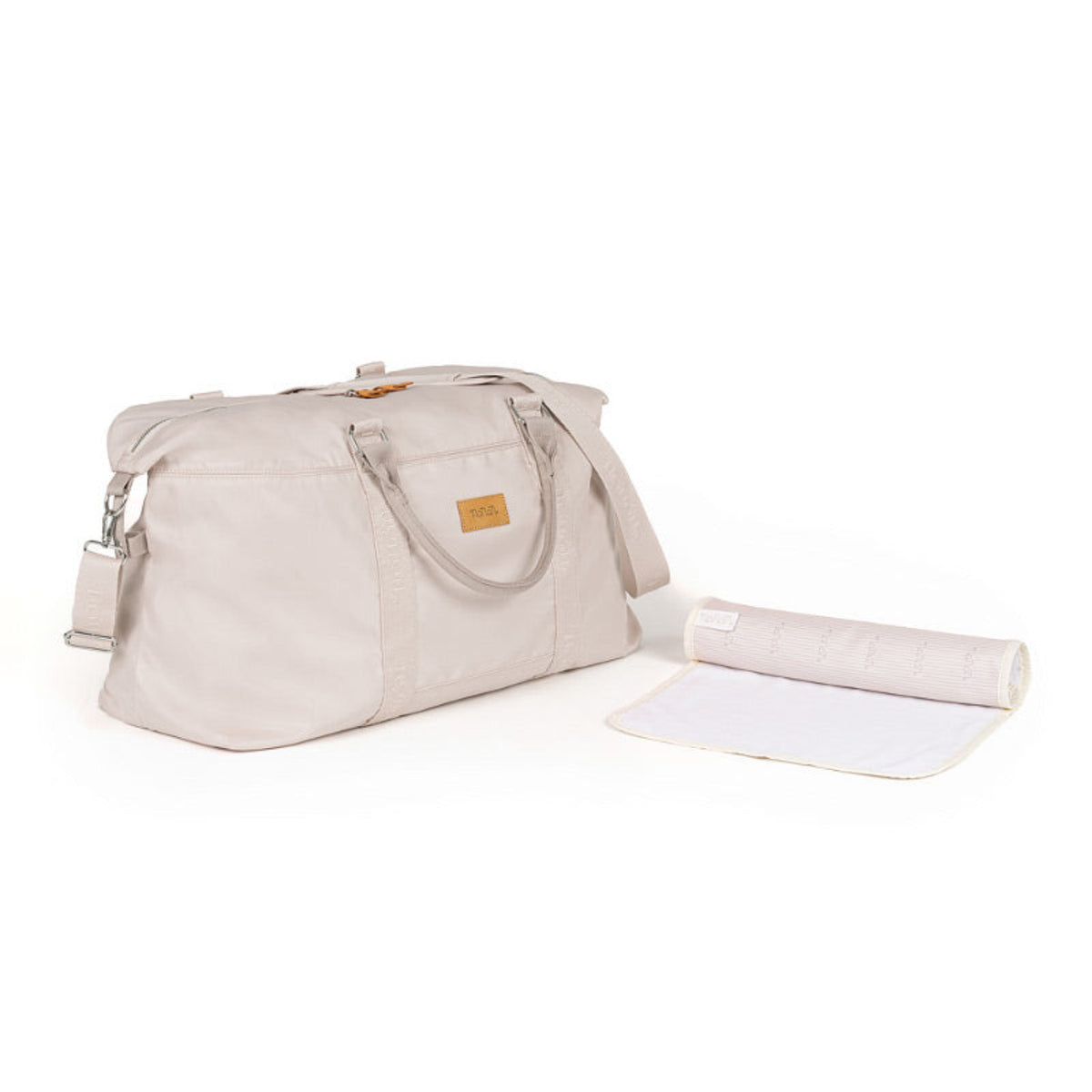 Nanan - Borsa mamma beige in nylon