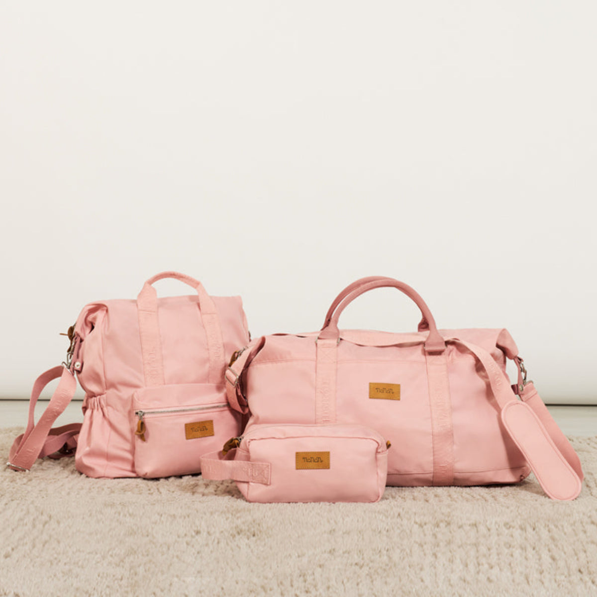 Nanan - Borsa mamma rosa in nylon