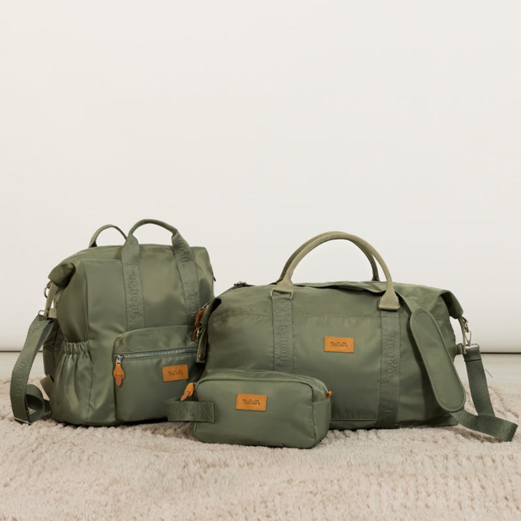 Nanan - Borsa mamma verde in nlyon