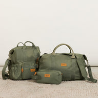 Nanan - Borsa mamma verde in nlyon
