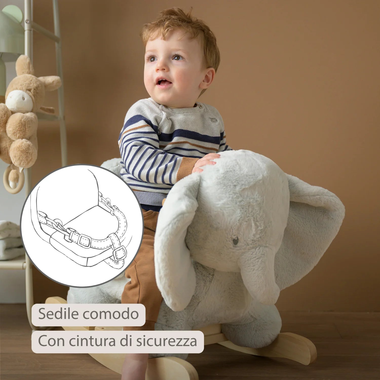 Nattou - Fanfan Dondolo Elefante Rosa Ps26 C