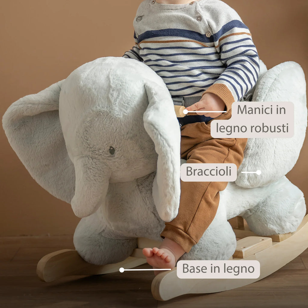 Nattou - Fanfan Dondolo Elefante Rosa Ps26 C