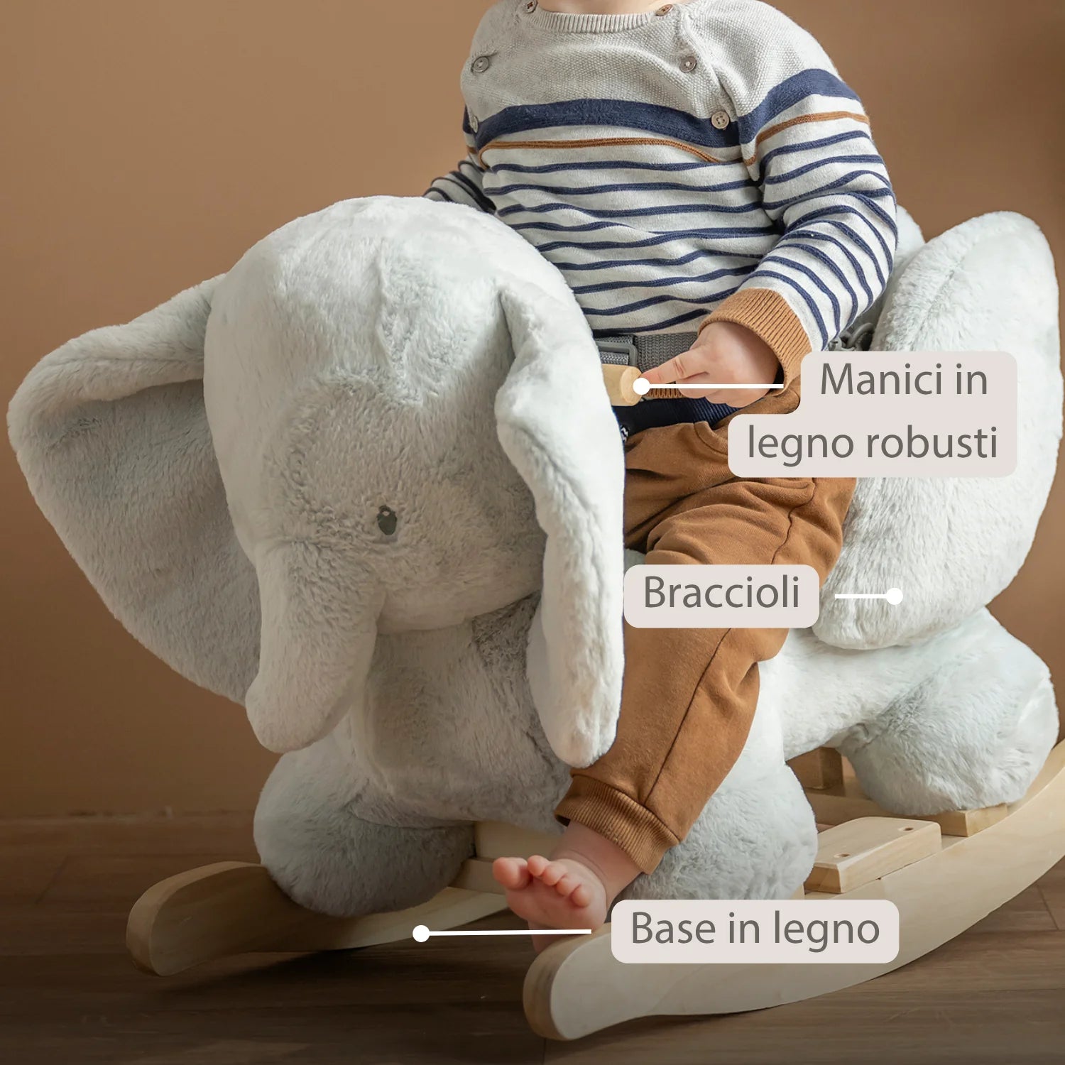 Nattou - Fanfan Dondolo Elefante Rosa Ps26 C