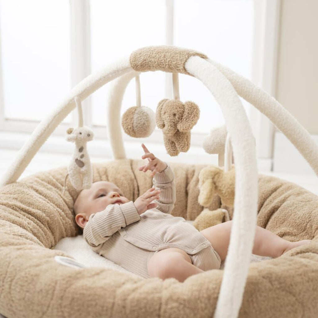 Nattou - Teddy Tappeto Pouf Beige Ps26 C