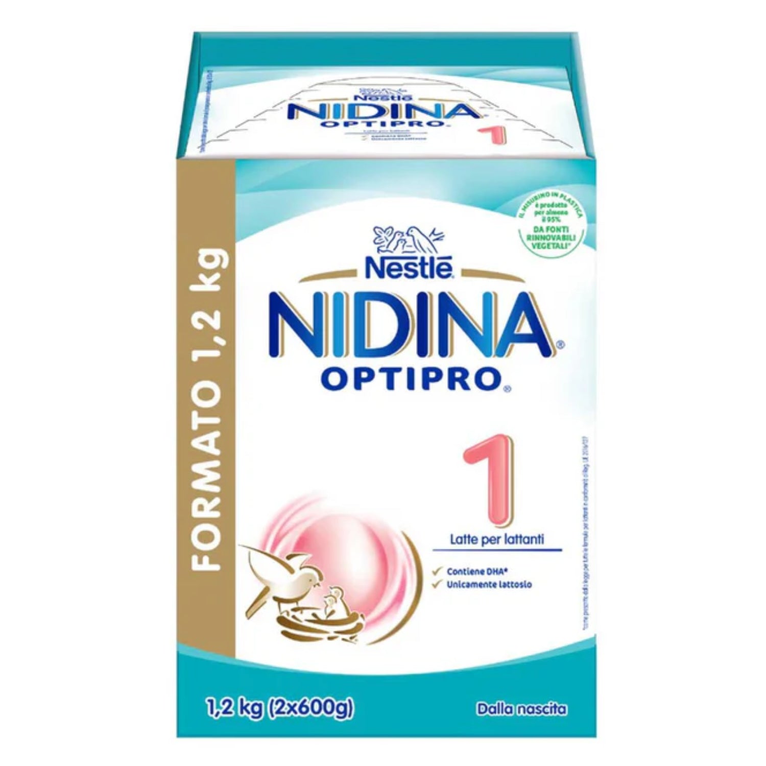 Nestlè - Latte In Polvere Nidina 1: Confezione 1200 gr (2x600)