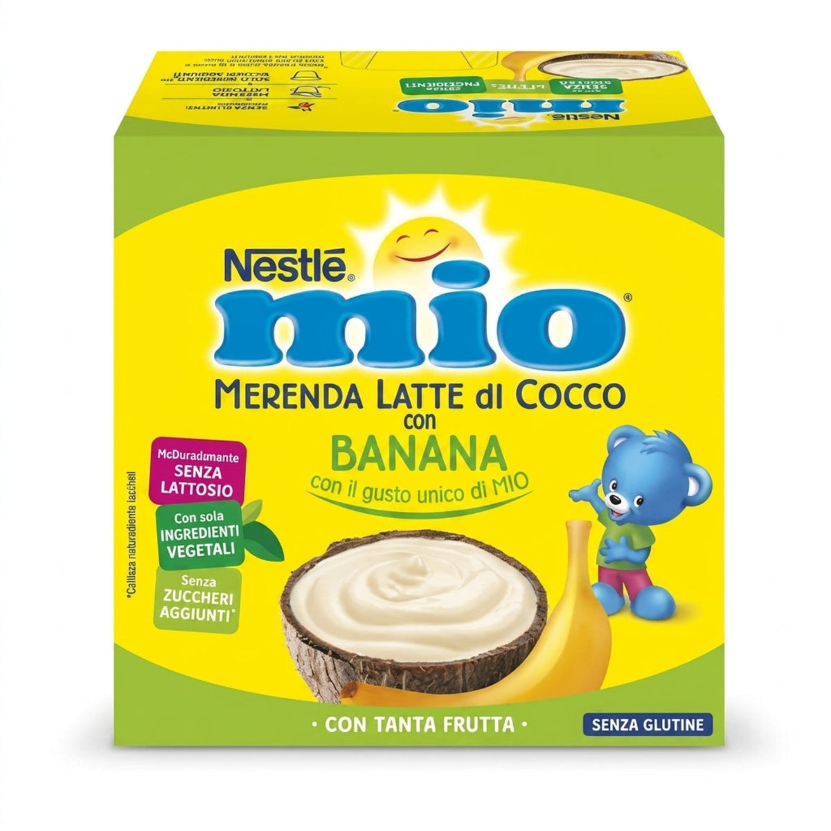 Nestlè - Merenda Latte di Cocco Banana: Confezione 4x90 gr