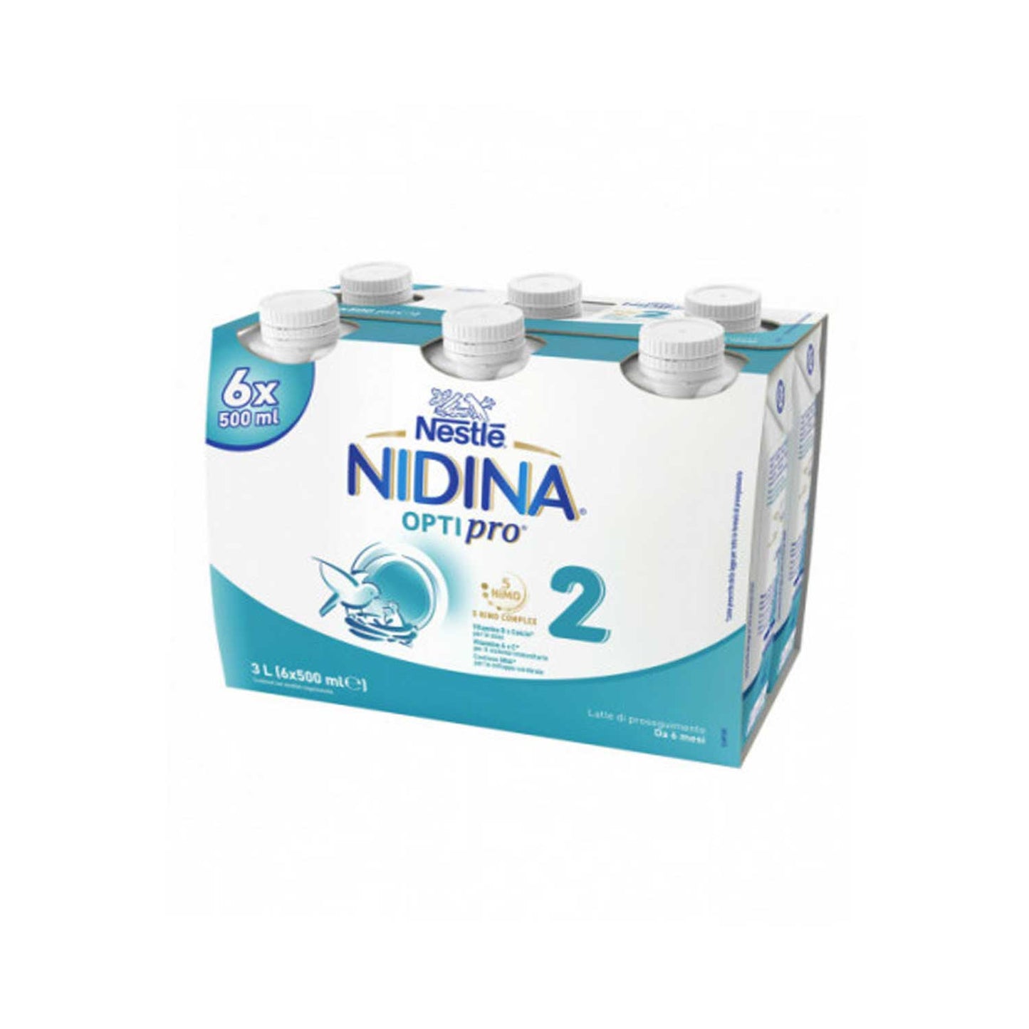 Nestlè - Latte Liquido Nidina 2: Confezione 6x500 ML