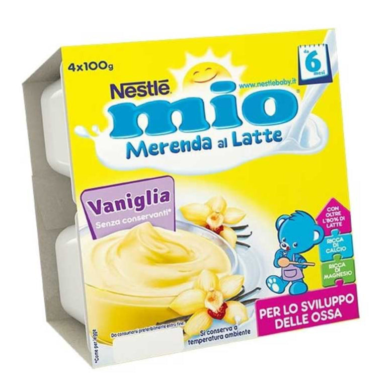 Nestlè - Merenda Lattea Vaniglia: Confezione 4x100 gr