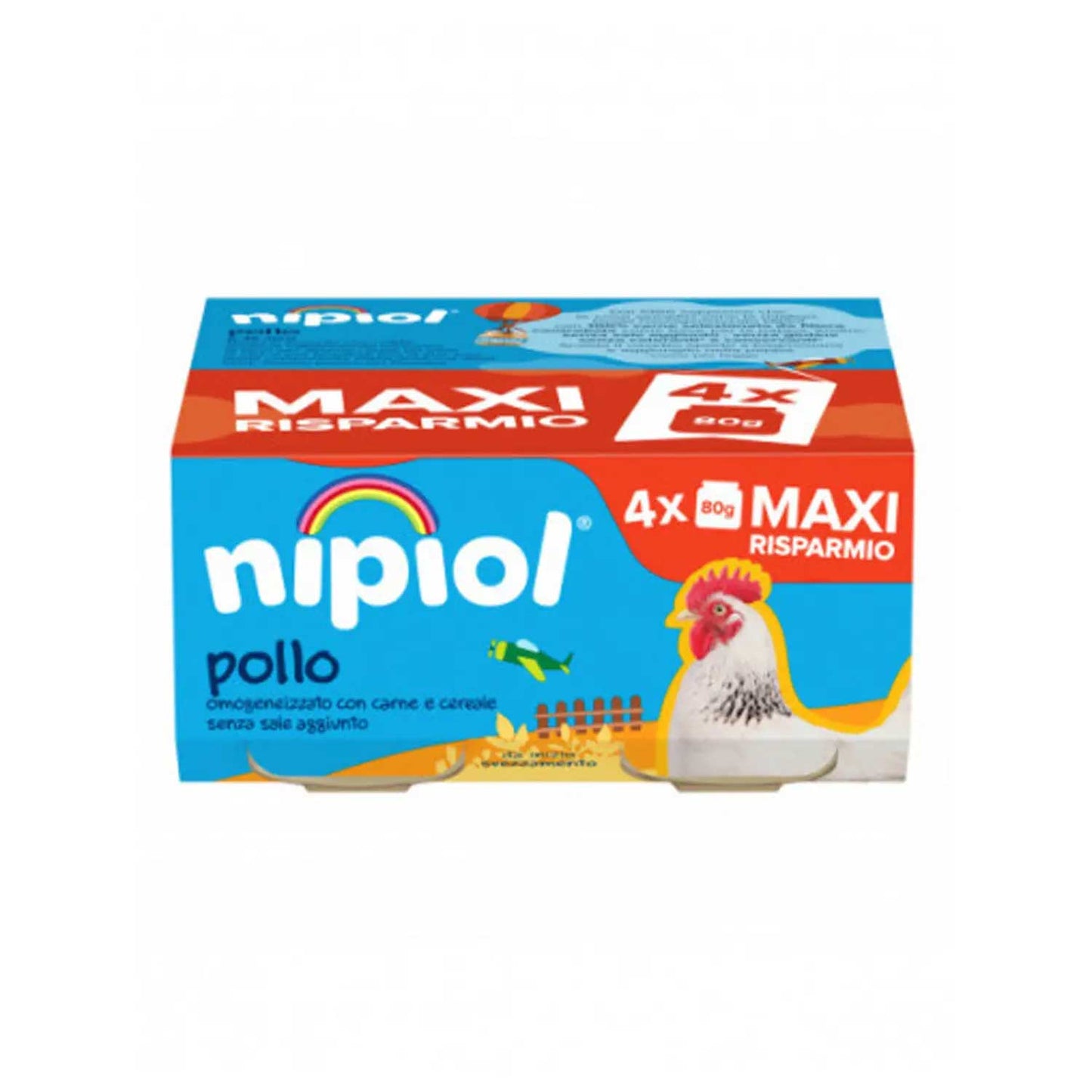 Nipiol - Omogeneizzato Pollo: Confezione 4x80 gr