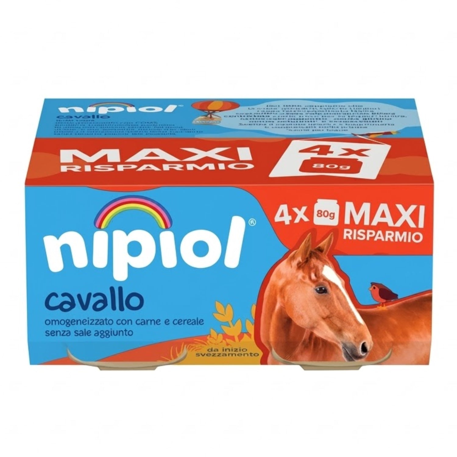 Nipiol - Omogeneizzato Carne Cavallo: Confezione 4x80 gr
