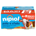 Nipiol - Omogeneizzato Carne Vitello Pollo: Confezione 4x80 gr