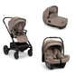 Nuna - Trio: Passeggino Ixxa+Navicella Cari Next+Seggiolino Auto Arra Flex Isize
