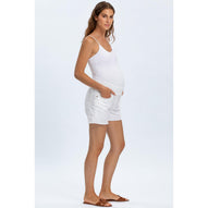 ORIGINAL SHORTS - Pantaloncini Premaman in Denim Bianco