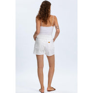 ORIGINAL SHORTS - Pantaloncini Premaman in Denim Bianco