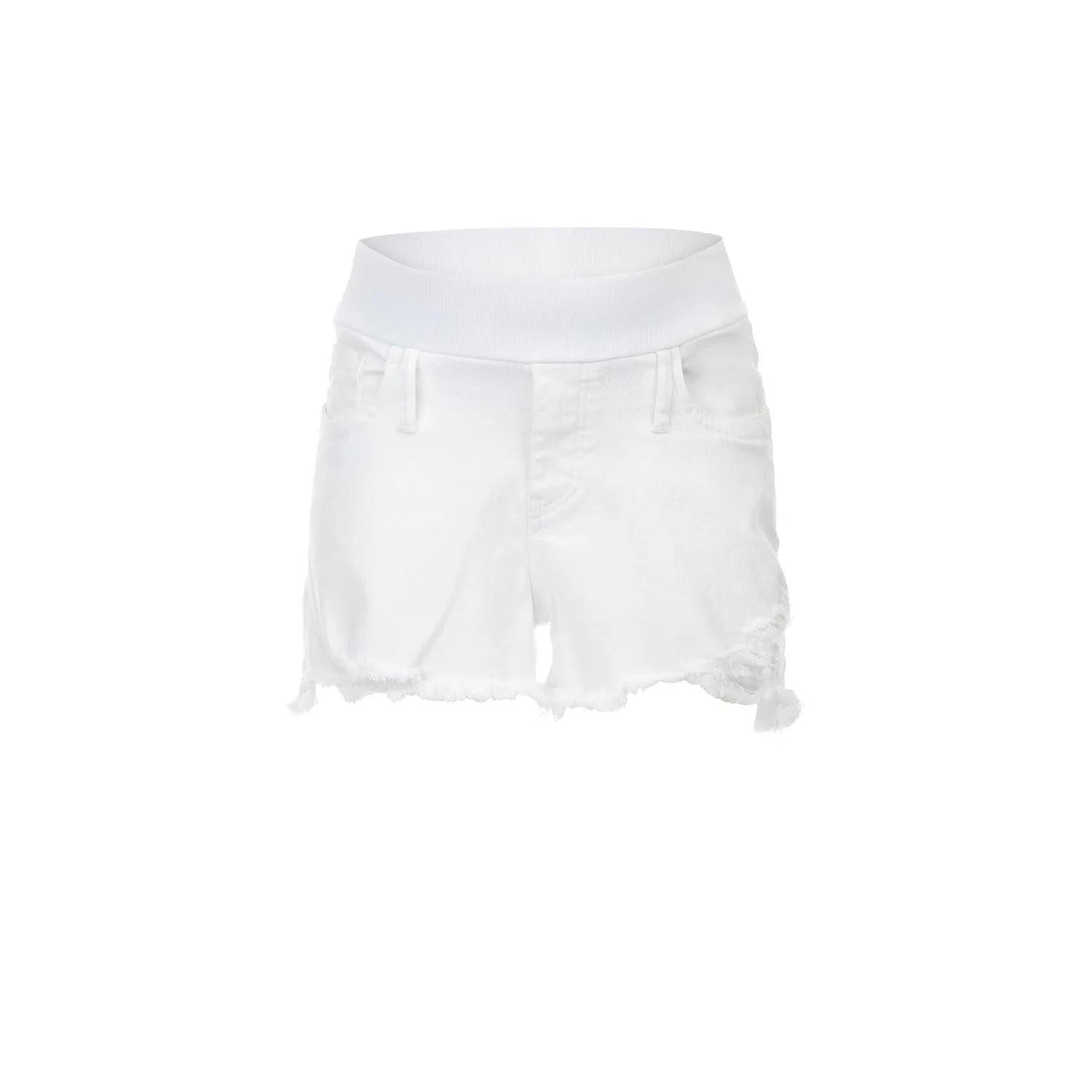 ORIGINAL SHORTS - Pantaloncini Premaman in Denim Bianco