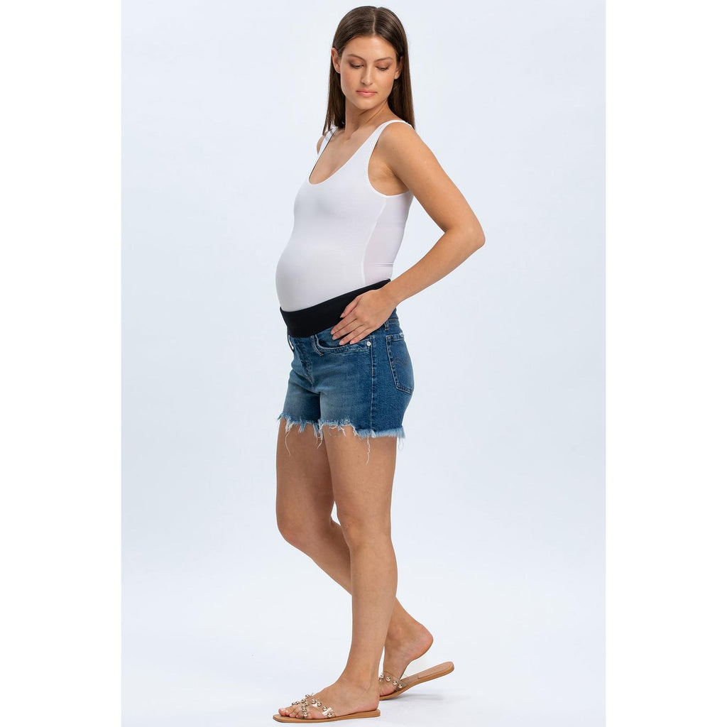 ORIGINAL SHORTS W652 - Pantaloncini Premaman in Denim