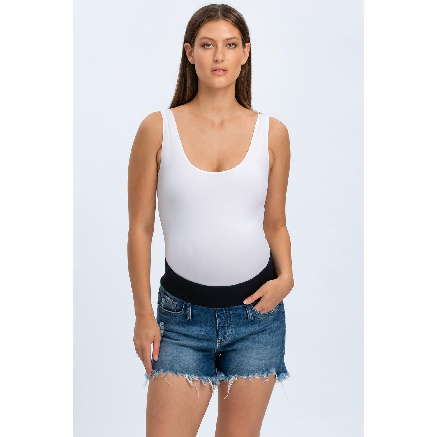 ORIGINAL SHORTS W652 - Pantaloncini Premaman in Denim