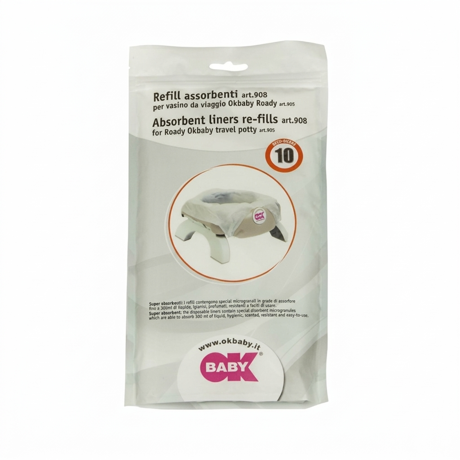 Ok Baby - Set 10 Ricariche Per Vasino Roady