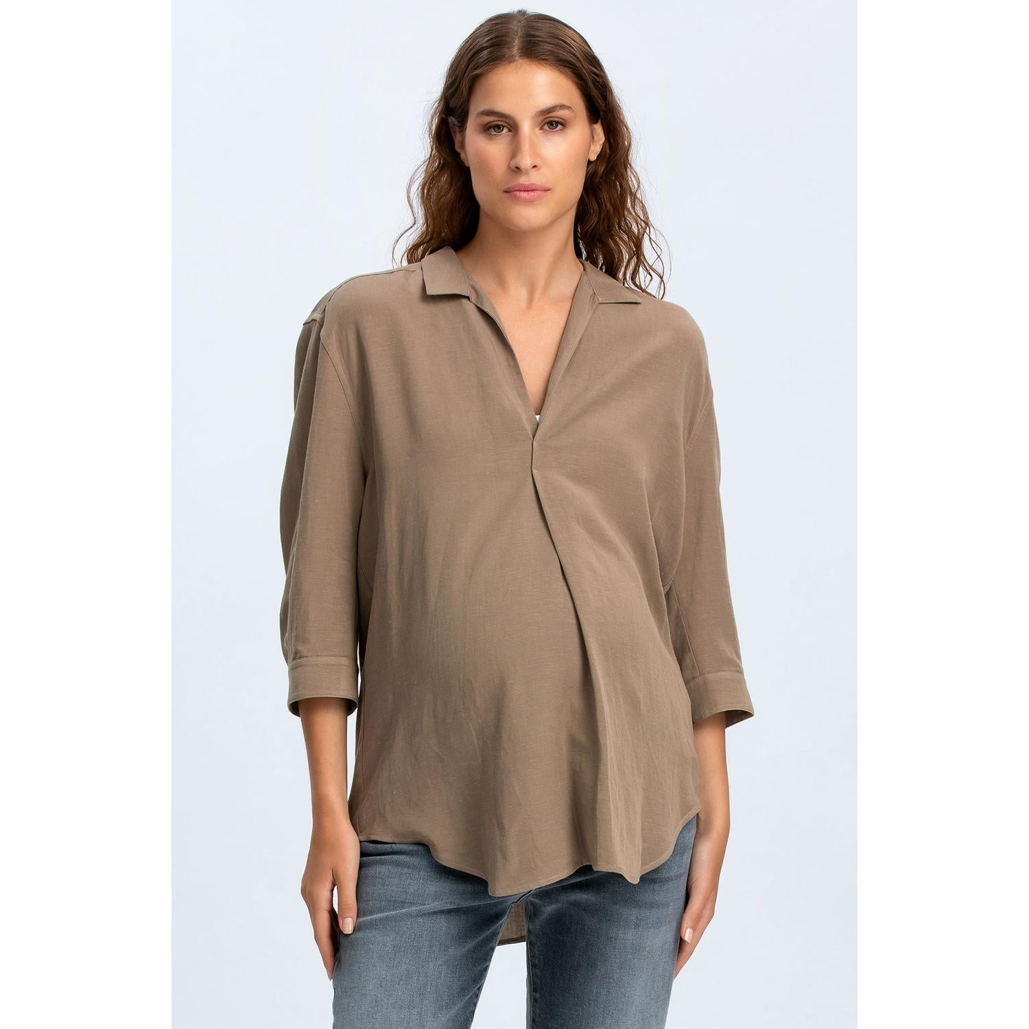 PANAREA - Camicia Premaman in Lino Verde