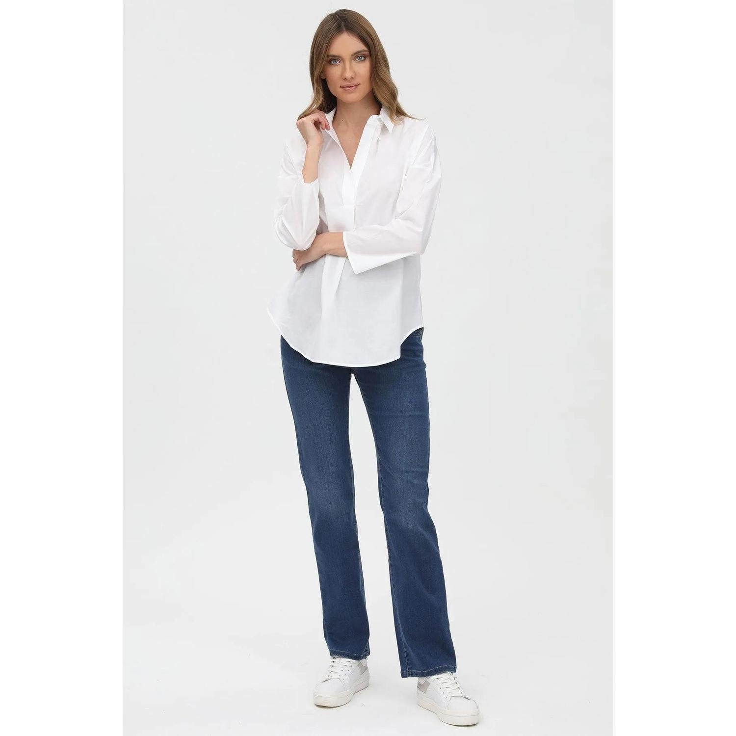 PERFECT STRAIGHT W010 - Jeans Premaman con Gamba Dritta