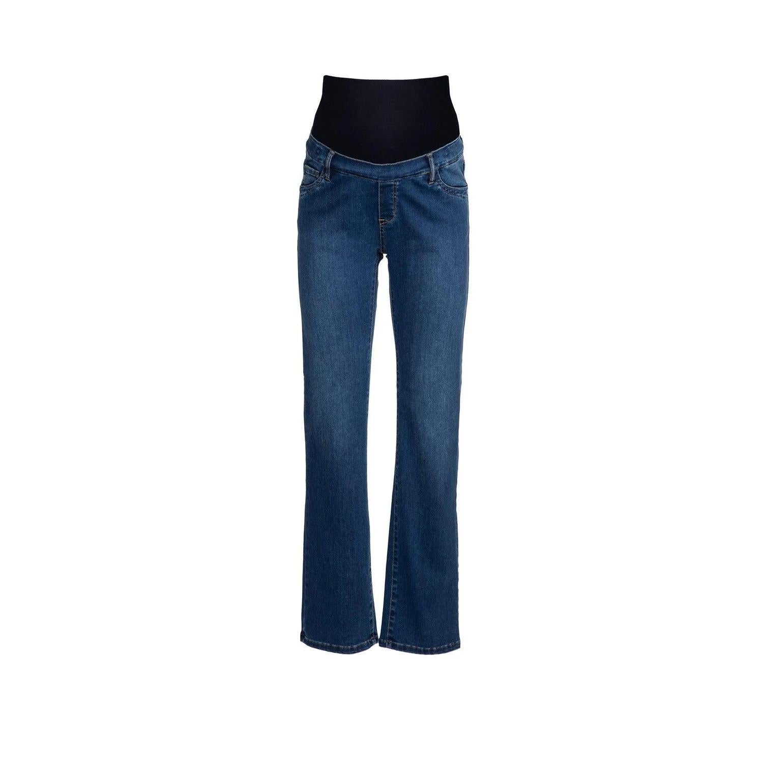 PERFECT STRAIGHT W010 - Jeans Premaman con Gamba Dritta
