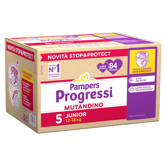 Pampers - Mutandina Progressi Pentapack Junior 84 PZ