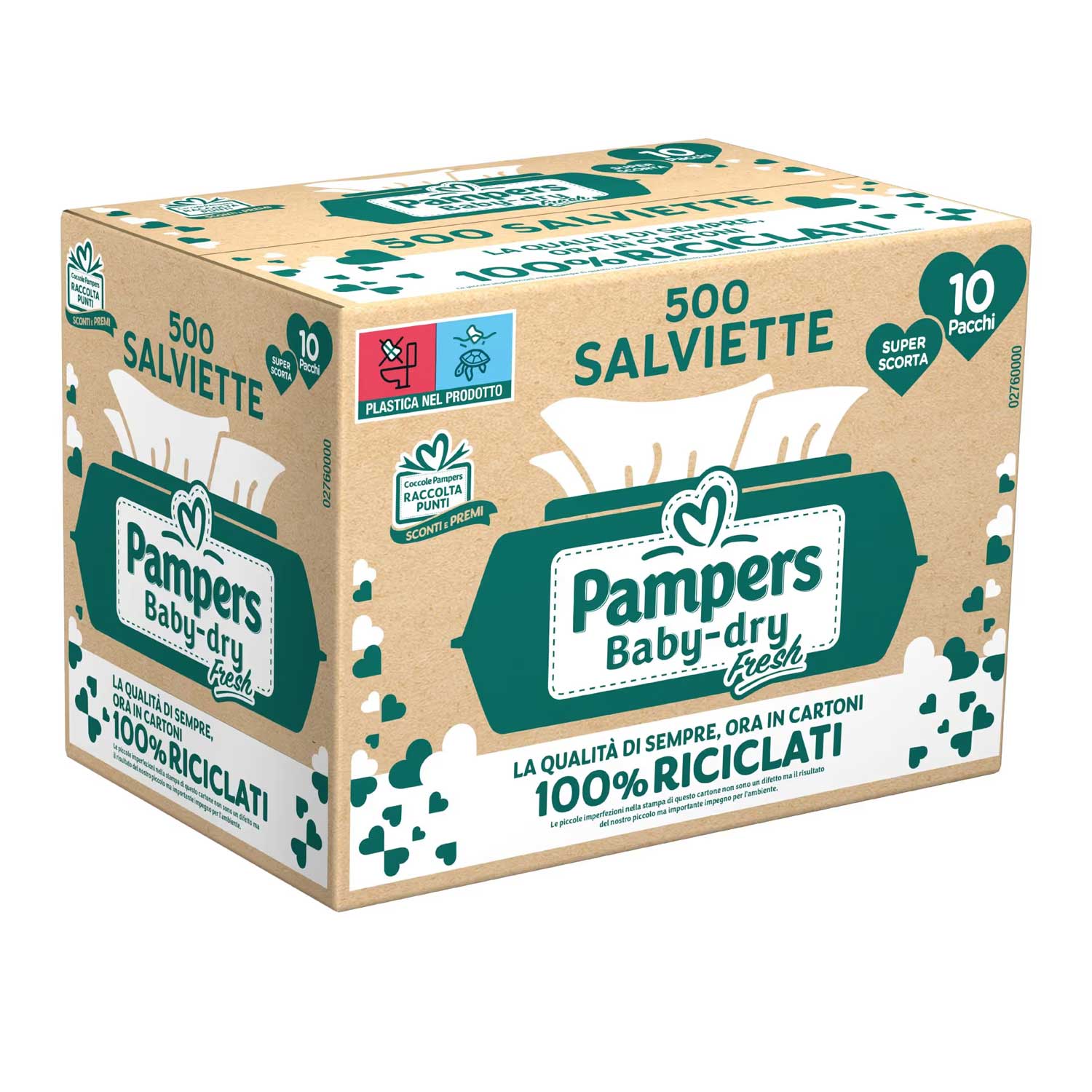 Pampers - Salviette Baby Fresh 500pz