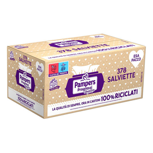 Pampers - Salviette Progressi Sensitive esapack 378pz