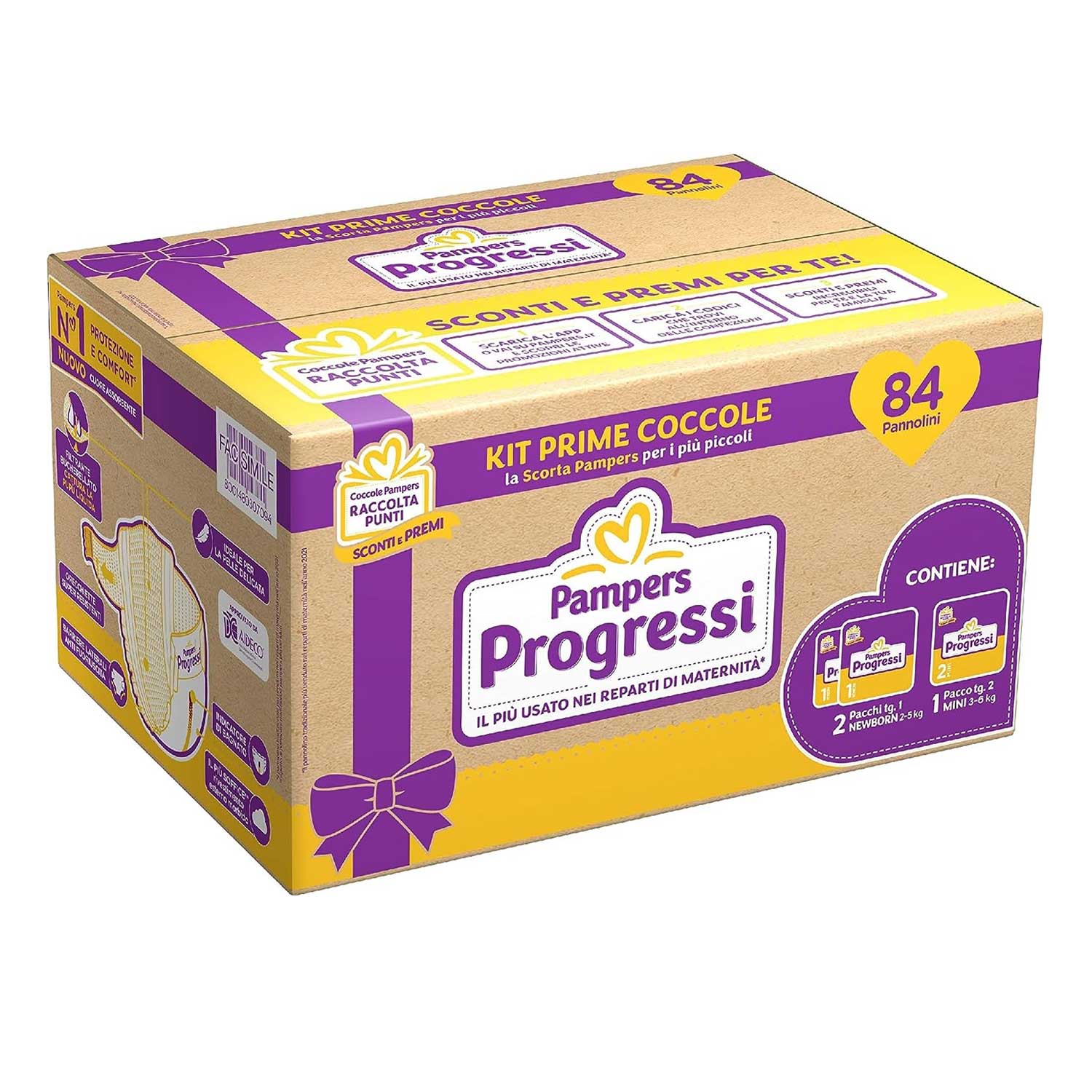 Pampers - Progressi Kit Prime Coccole 84pz