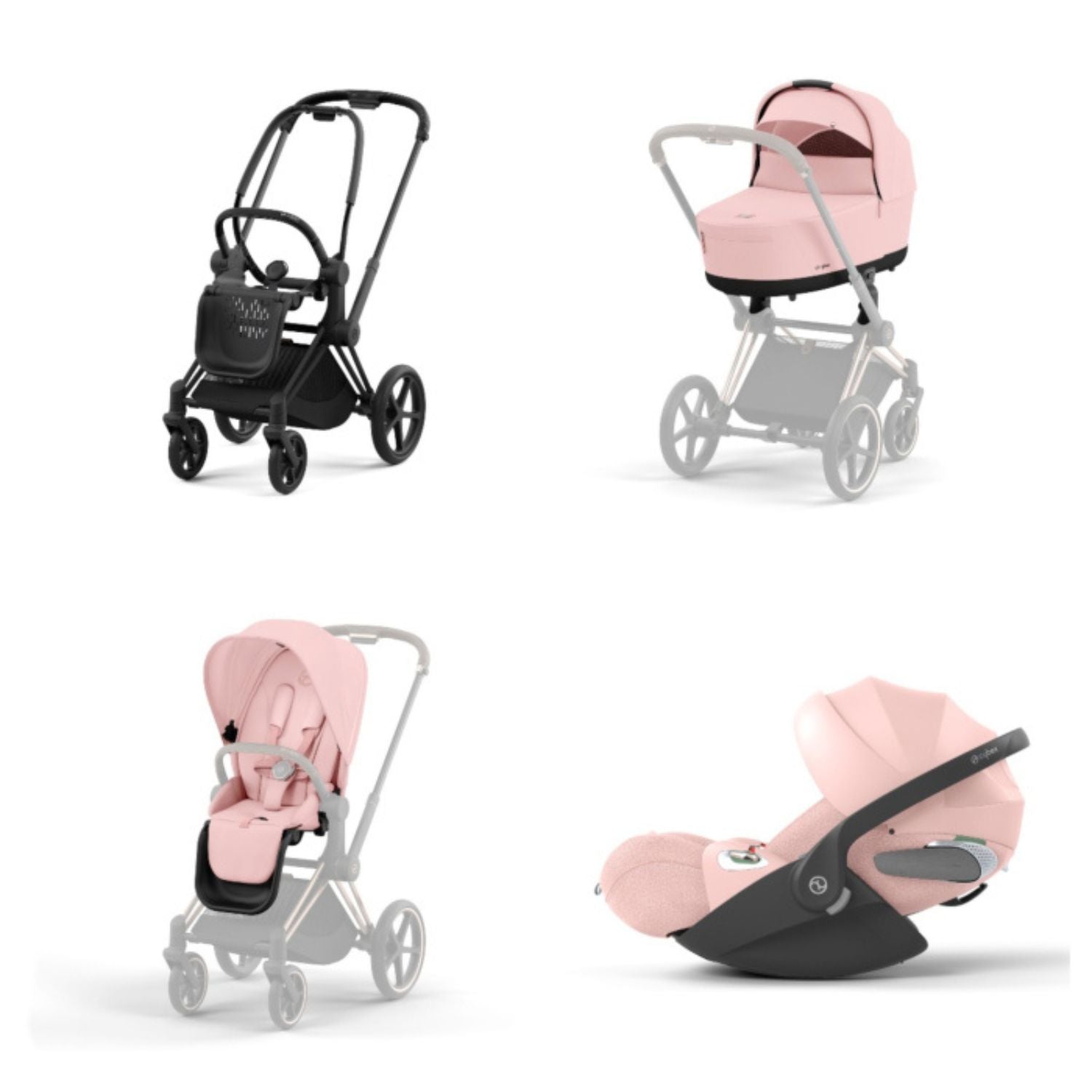Peach Cybex Mios Lux Carrycot Cybex Trio Mios: Seat Pack Carrycot