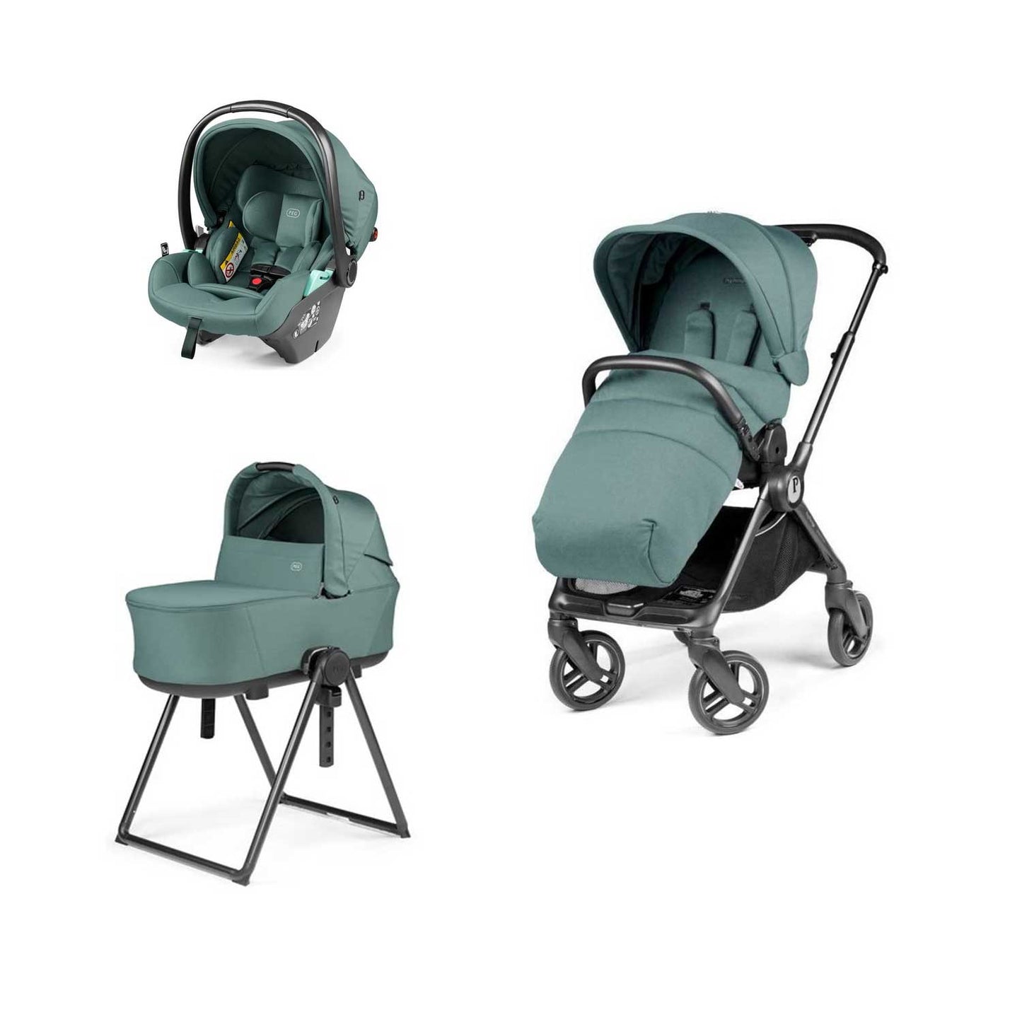 Peg Perego - Trio Switch + Culla Flex Con Seggiolino Auto Primo Viaggio Lounge Isize