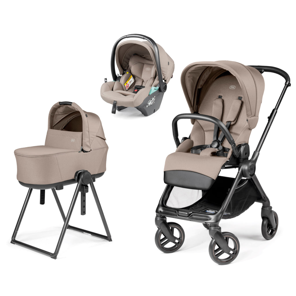 Peg Perego - Trio Switch + Culla Flex Con Seggiolino Auto Primo Viaggio Lounge Isize