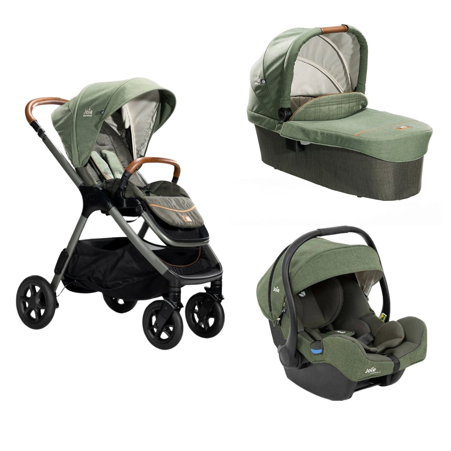 Joie - Trio Con Passeggino Finiti + Navicella Ramble + Seggiolino Auto I Gemm 2