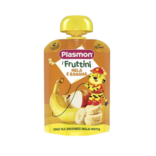 Plasmon - Pouches Mela Banana: Confezione 130 gr