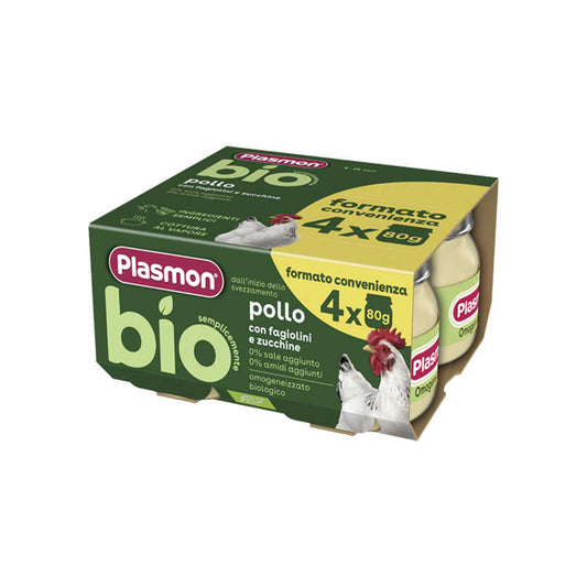 Plasmon - BIO Omogenizzato Pollo: Confezione 4x80 gr