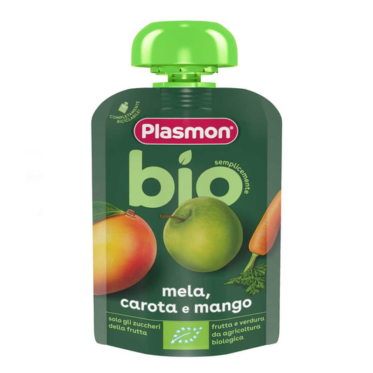 Plasmon - BIO Pouch Mela Carota Mango: Confezione 100 gr