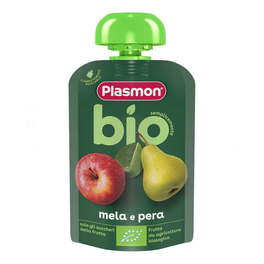Plasmon - BIO Pouch Mela Pera: Confezione 100 gr