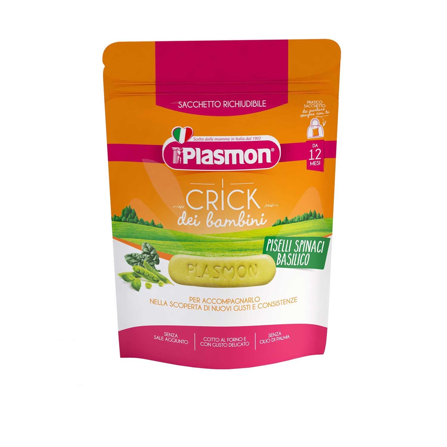Plasmon Crick Spinach And Peas 100gr