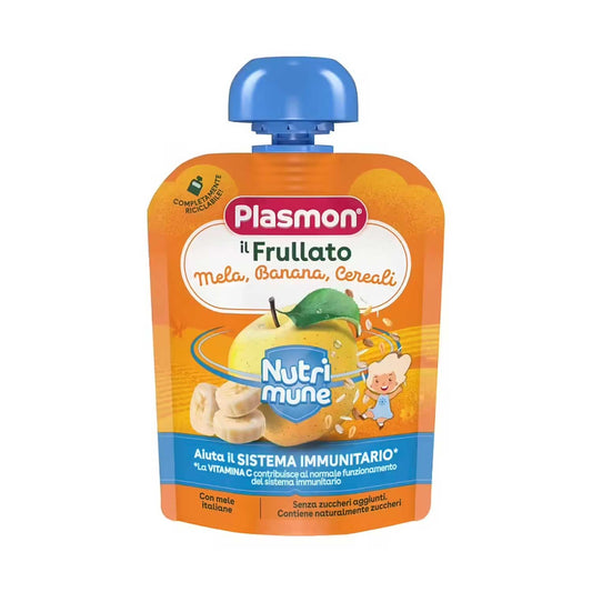 Plasmon - Frullati Nutrimune Cereali Mela Banana: Confezione 85 gr