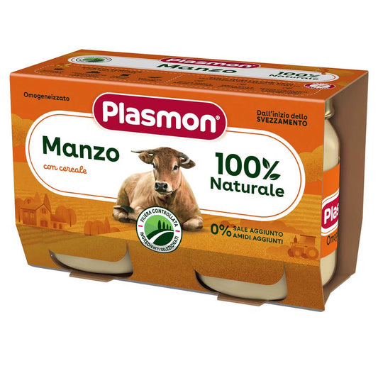 Plasmon - Omogeneizzato Carne Manzo: Confezione 2x80 gr