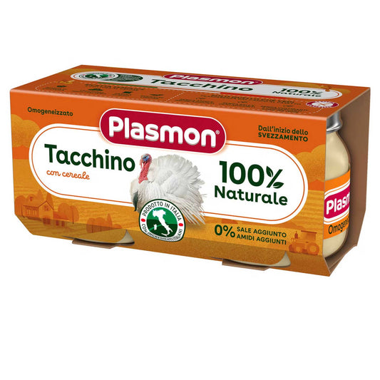 Plasmon - Omogeneizzato Carne Tacchino: Confezione 2x80 gr