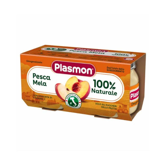 Plasmon - Omogeneizzato Frutta Mela Pesca: Confezione 2x80 gr