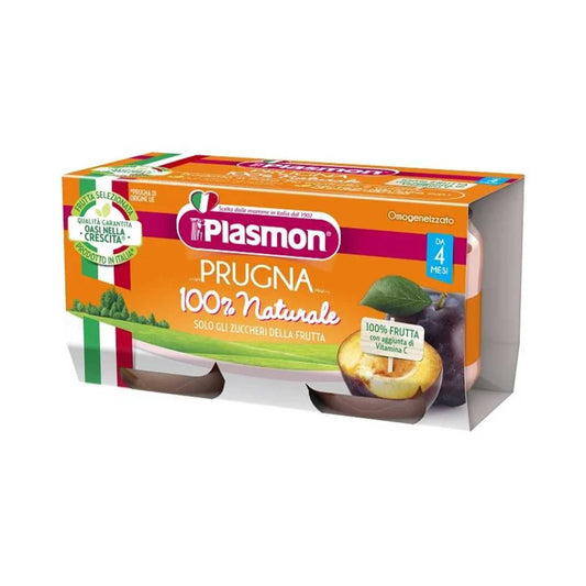 Plasmon - Omogenizzato Frutta Prugna: Confezione 2x80 gr