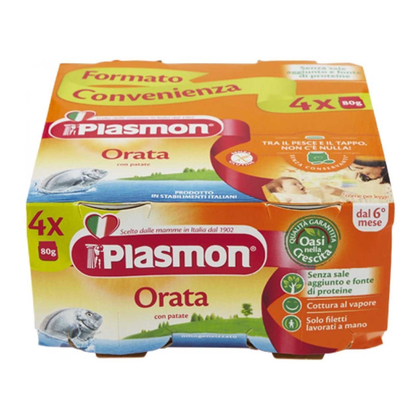 Plasmon - Omogeneizzato Orata: Confezione 4x80 gr