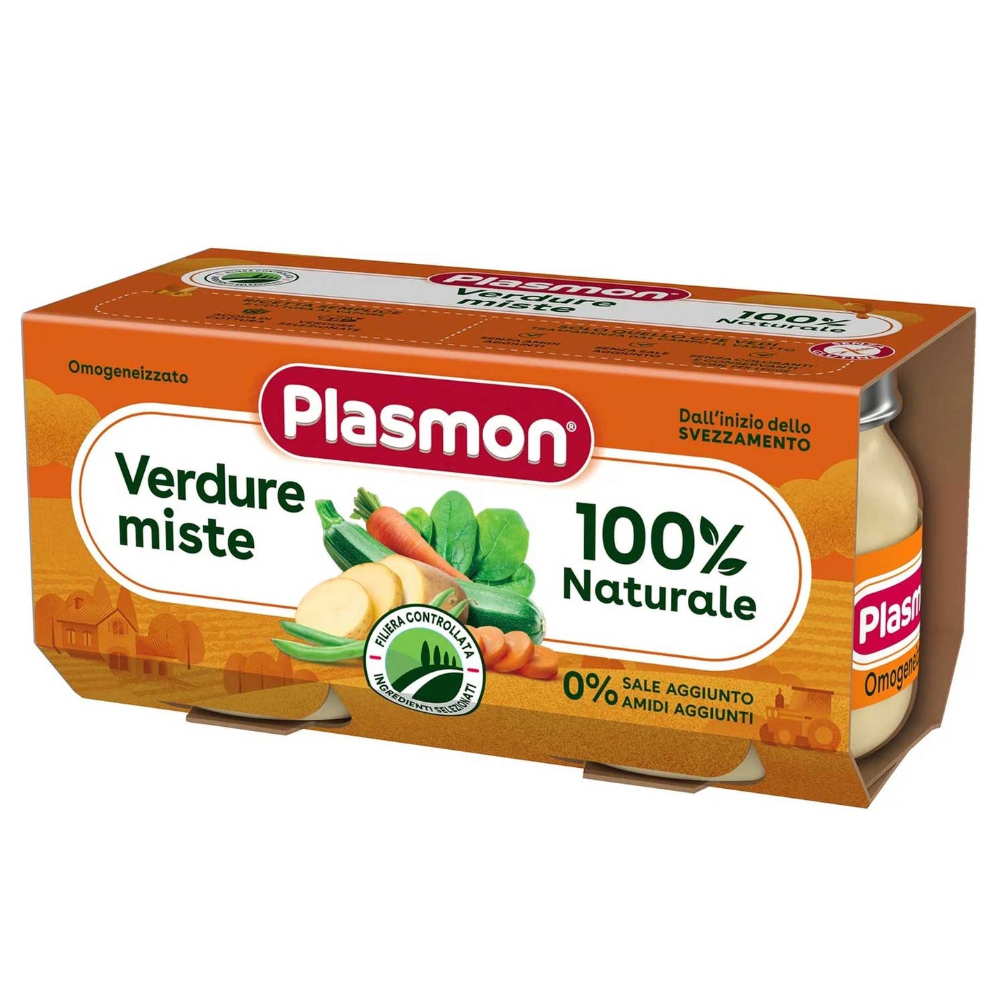 Plasmon - Omogeneizzato Verdure Miste: Confezione 2x80 gr