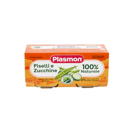 Plasmon - Omogeneizzato Piselli Zucchine: Confezione 2x80 gr