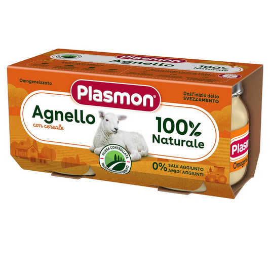 Plasmon - Omogeneizzato Carne Agnello: Confezione 2x80 gr