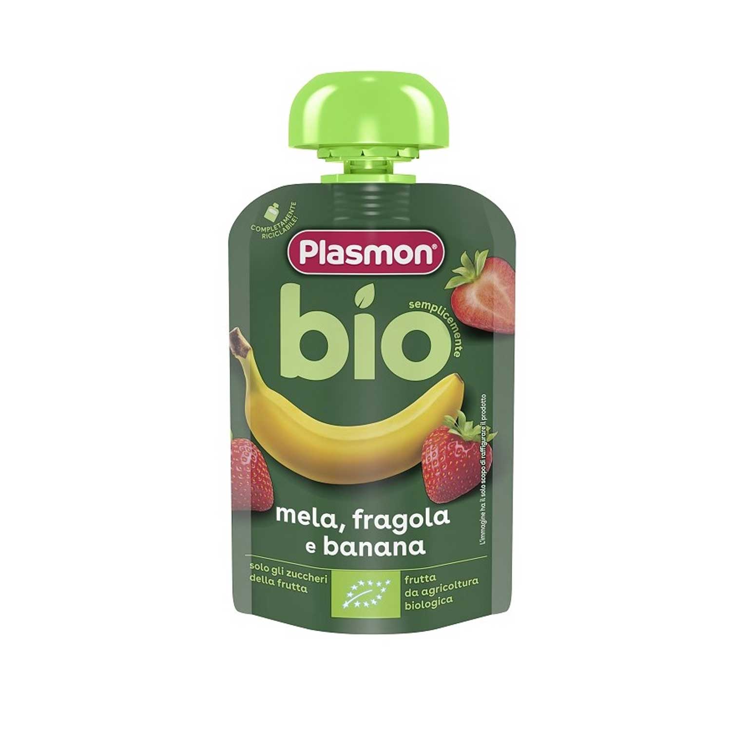 Plasmon - Pouch Banana Fragola: Confezione 100 gr