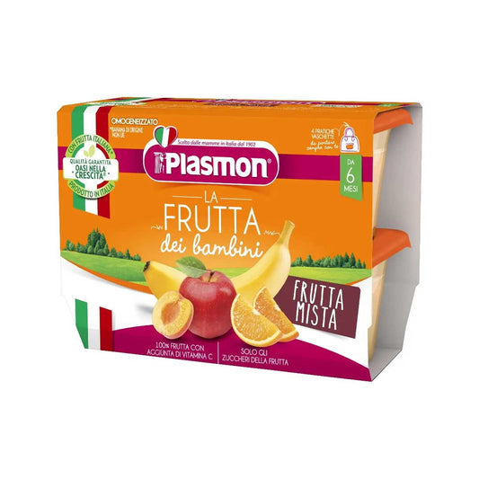 Plasmon - Sapori Di Natura Omogeneizzato Frutta Mista: Confezione 4x100 gr