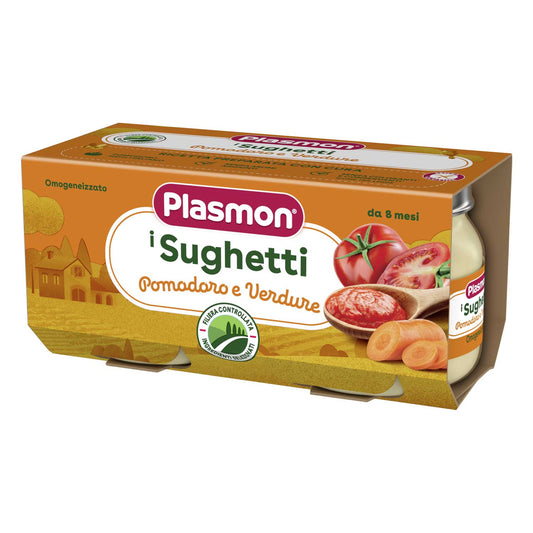 Plasmon - Sughetto Pomodoro Verdure: Confezione 2x80 gr